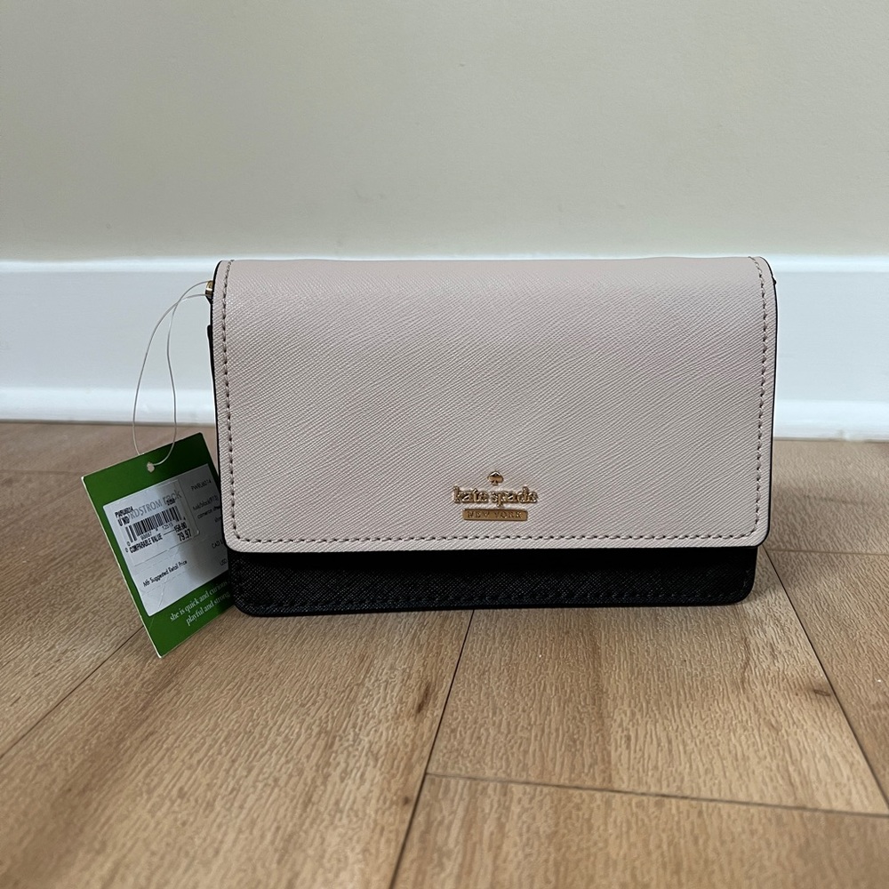Kate Spade Crossbody/Clutch in Black/Taupe